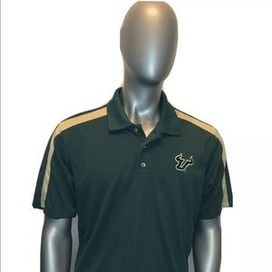 USF Bulls Polo Shirt L South Florida Bulls Mens